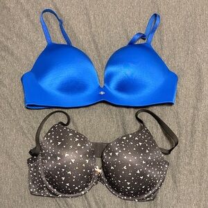 VS Blue and Black Women's Bras Set 38C